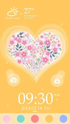 GO Locker Valentine Theme android App screenshot 1