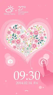 GO Locker Valentine Theme android App screenshot 5