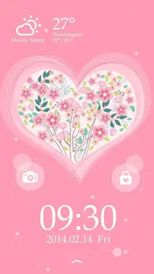 GO Locker Valentine Theme android App screenshot 6